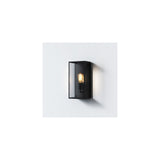 Messina Textured Black 200mm Wall Light Fixture
