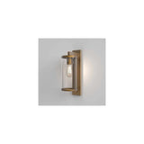 Elegant Antique Brass Wall Lantern - Traditional Porch Lighting 400mm
