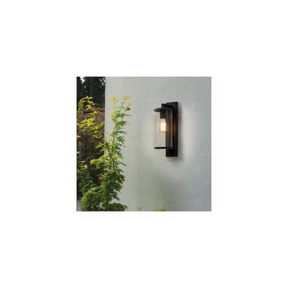 Bronze Tubular Outdoor Porch Lantern with Casambi Compatibility, 400mm