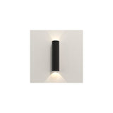 Ava 300mm Vertical Up-Down Black Textured Wall Light