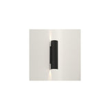 Ava 300mm Vertical Up-Down Black Textured Wall Light