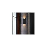Ava 300mm Vertical Up-Down Black Textured Wall Light