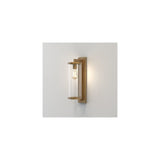 Pimlico Vintage Brass Tall Outdoor Wall Lantern, 500mm