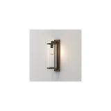 Pimlico Bronze Elegance: Tall Tubular Garden Wall Lantern, 500mm