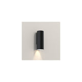 Ava 200 Matte Black Cylindrical Wall Sconce