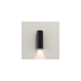 Ava 200 Matte Black Cylindrical Wall Sconce