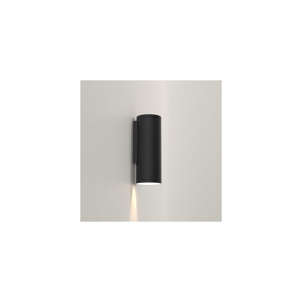 Ava 200 Matte Black Cylindrical Wall Sconce