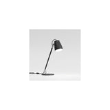 Sleek Matte Black Atelier Desk Lamp with Adjustable Arm and Switch