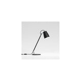 Sleek Matte Black Atelier Desk Lamp with Adjustable Arm and Switch