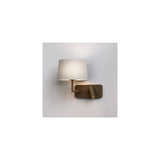 Elegant Bronze Dual Light Wall Fixture with USB Port