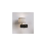 Dual Illumination Grande USB Matt Black Wall Light