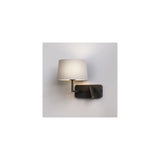 Dual Illumination Grande USB Matt Black Wall Light