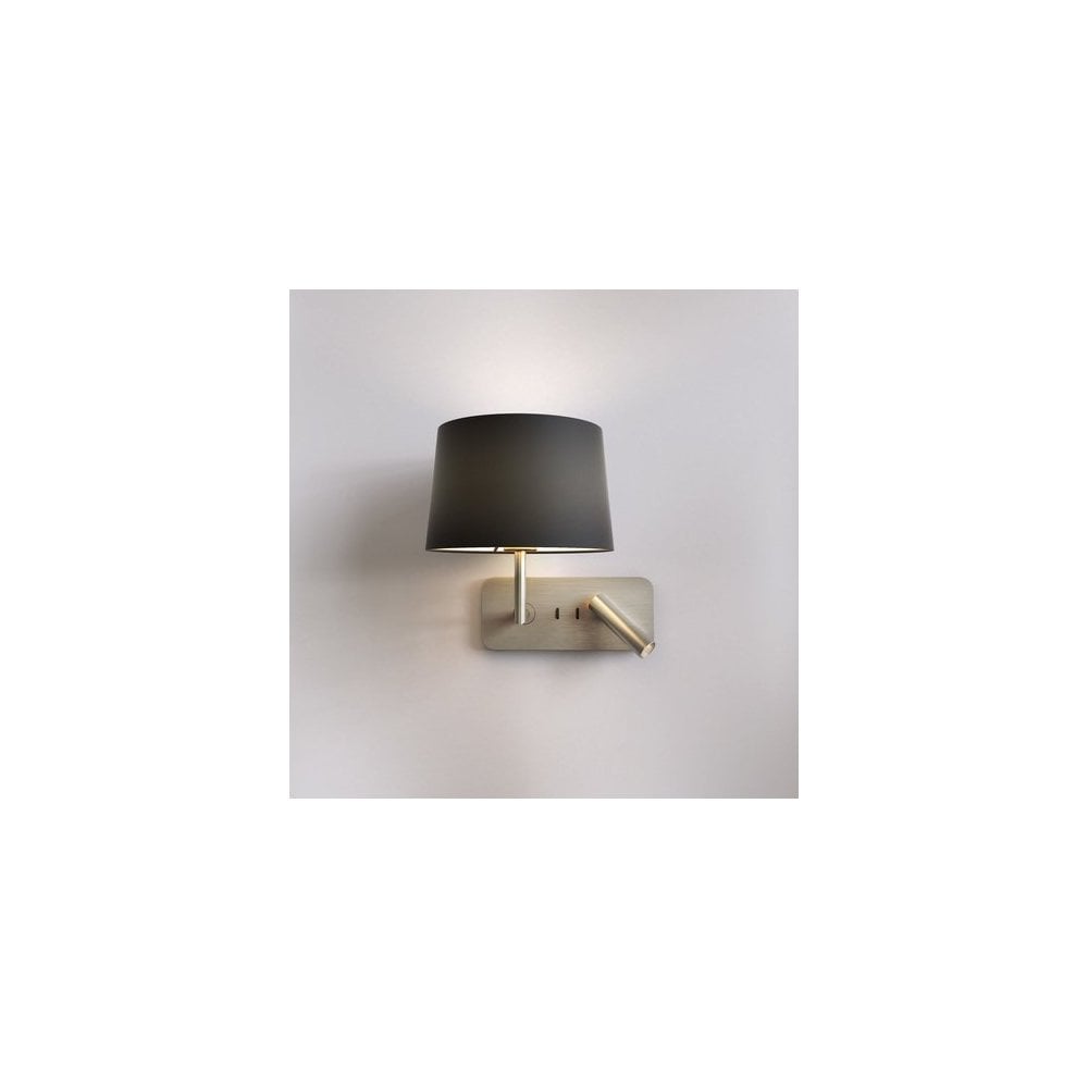 Dual Tone Matt Nickel USB Wall Light
