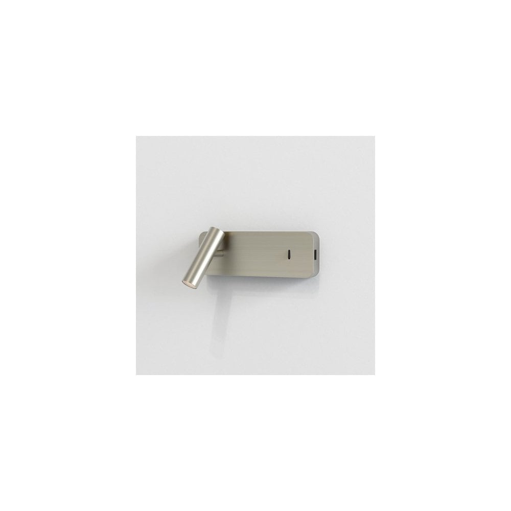 Enna Surface Wall Light USB - Matt Nickel Finish