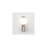 Modern Zeppo Wall Light with LED Globe, Matte Nickel Finish