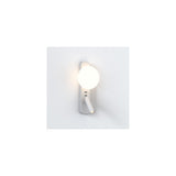 Zeppo Matt White Reading Light with Globe Accent