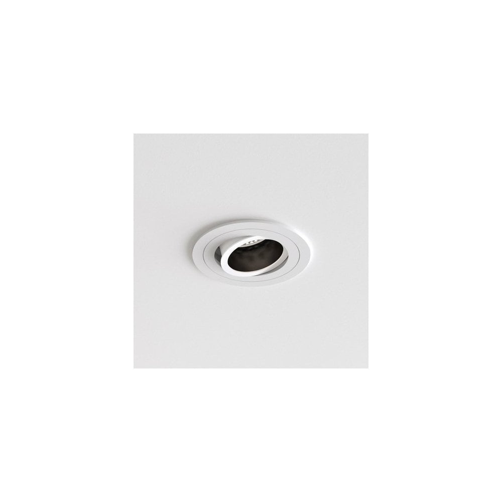 Pinhole Slimline Adjustable Ceiling Light - Matt White, Fire-Rated