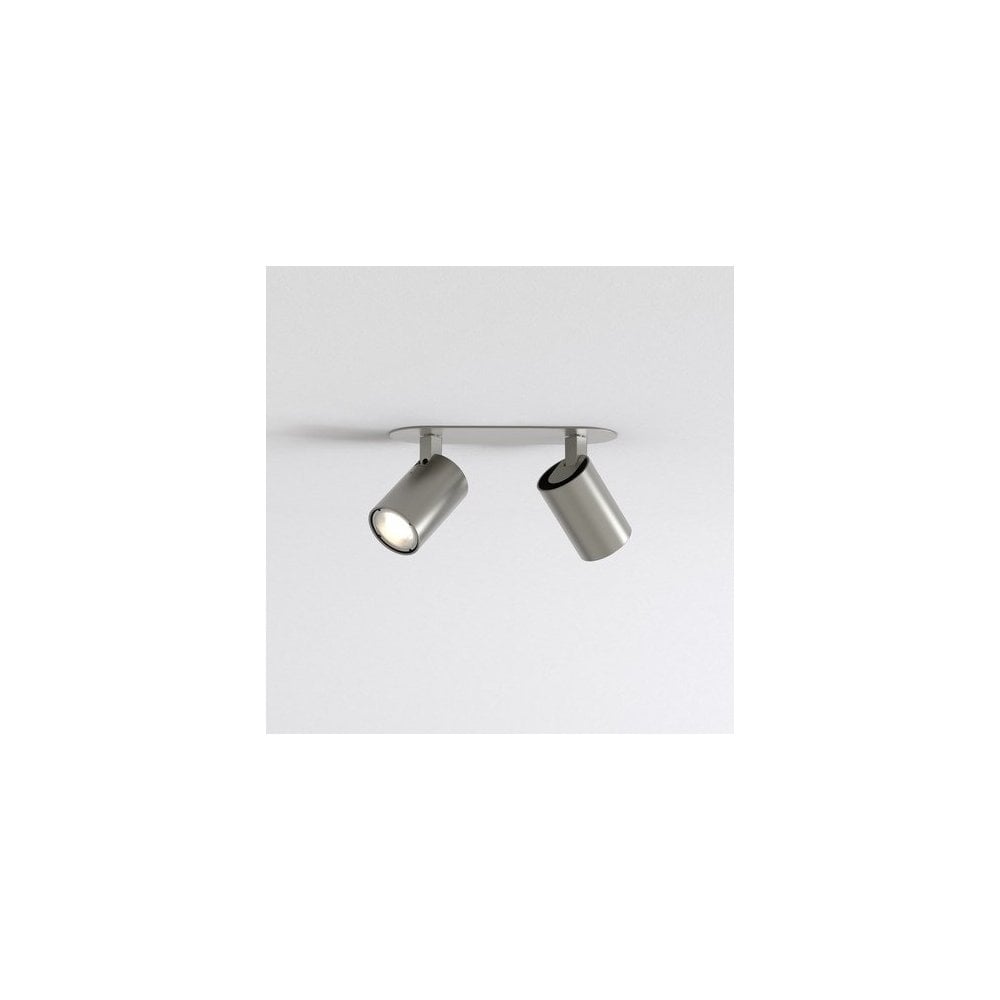 Ascoli Twin Recessed LED Spotlights in Matte Nickel Finish