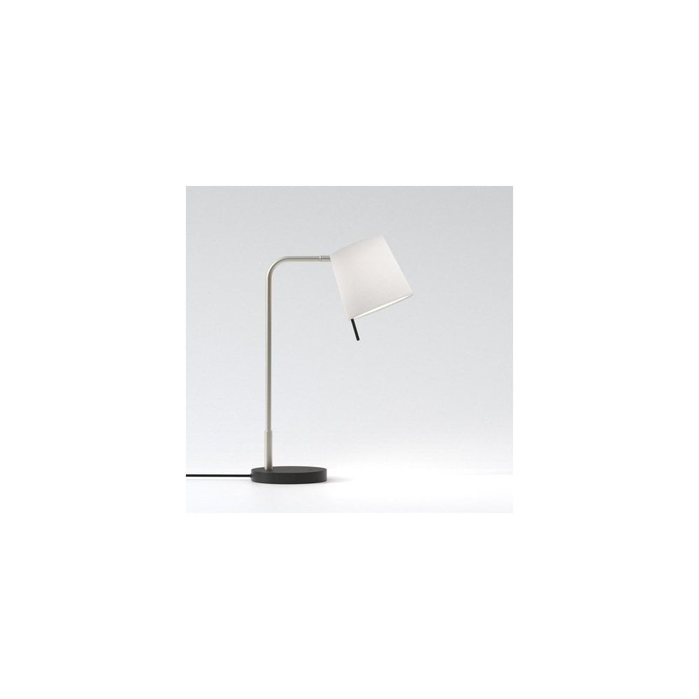 Sleek Nickel Mitsu Contemporary Table Lamp