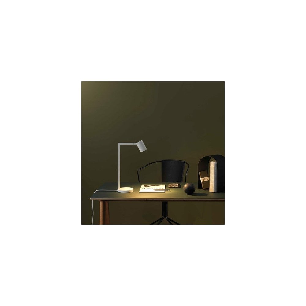 Ascoli Matte Black Desk Lamp with Built-In Switch