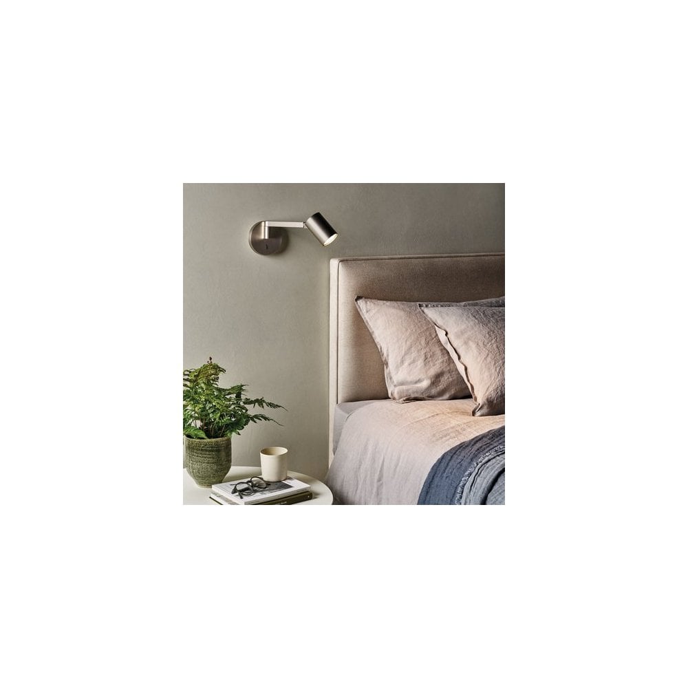 Ascoli Adjustable Matt Black Wall Light