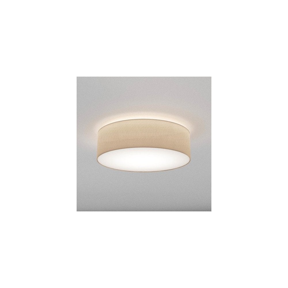 Elegant Cambria 580mm Fabric Lampshade in Putty Finish