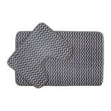 Soak Chevron Bath And Pedestal Mat Set
