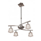 Keops Convertible Telescopic Pendant Light in Satin Nickel