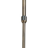 Rosa Del Desierto Antique Brass Telescopic Pendant Light with Frosted Glass Shade