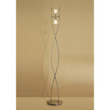 Rosa Del Desierto Antique Brass Floor Lamp with Dual G9 Lights