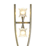 Rosa Del Desierto Antique Brass Floor Lamp with Dual G9 Lights