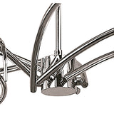 Dali Telescopic Convertible 6-Light Fixture in Polished Chrome