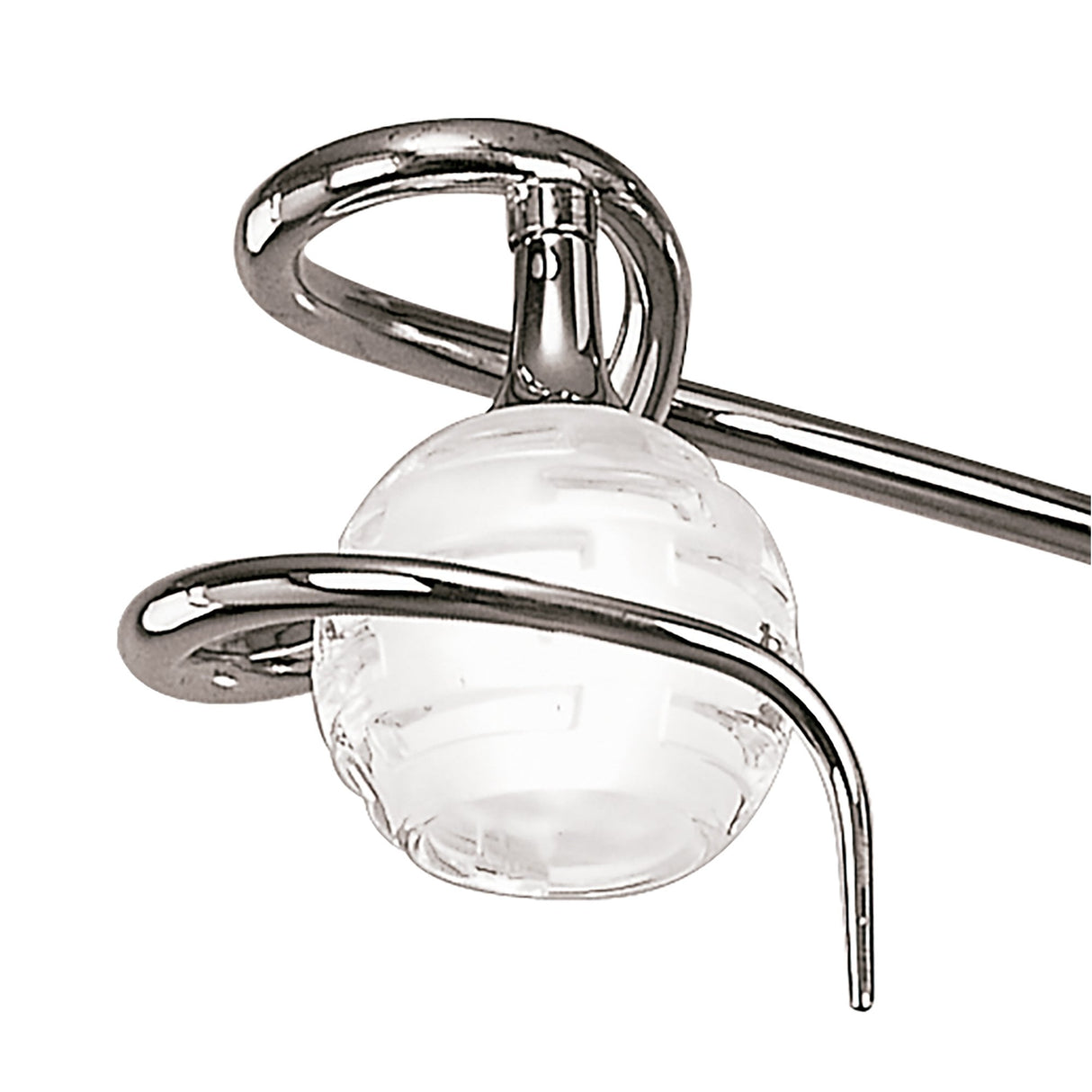 Dali Trio Light Ceiling Fixture in Polished Chrome by Santiago Sevillano