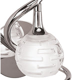 Elegant Curves G9 Wall Lamp, Chrome Finish