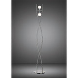 Dali Dual Light Chrome Floor Lamp by Santiago Sevillano