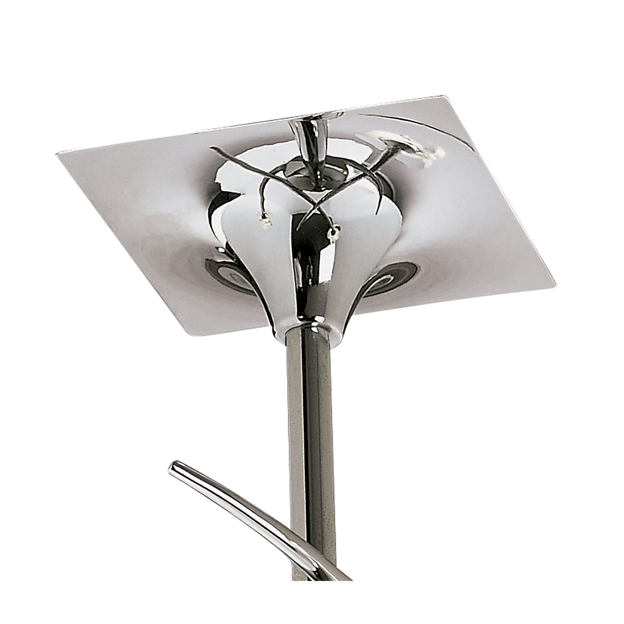 Flavia Three-Light Semi-Flush Mount in Polished Chrome