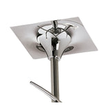 Flavia Three-Light Semi-Flush Mount in Polished Chrome