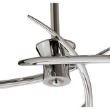 Flavia Three-Light Semi-Flush Mount in Polished Chrome