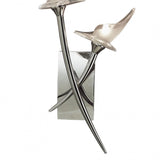 Flavia Dual Light Switched Wall Lamp, Polished Chrome Finish