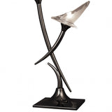 Flavia Dual Light G9 Table Lamp in Sleek Black Chrome