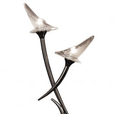 Flavia Dual Light G9 Table Lamp in Sleek Black Chrome