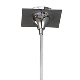 Siena Round Pendant Light with Black Shades and Chrome Finish, Featuring Black K9 Crystal Accents