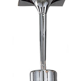 Siena Semi-Flush Mount 6-Light Fixture in Polished Chrome with Black Shades and Crystals