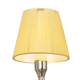 Siena Wall Lamp with Polished Brass and Crystal Accents, Featuring Amber Cream Shade