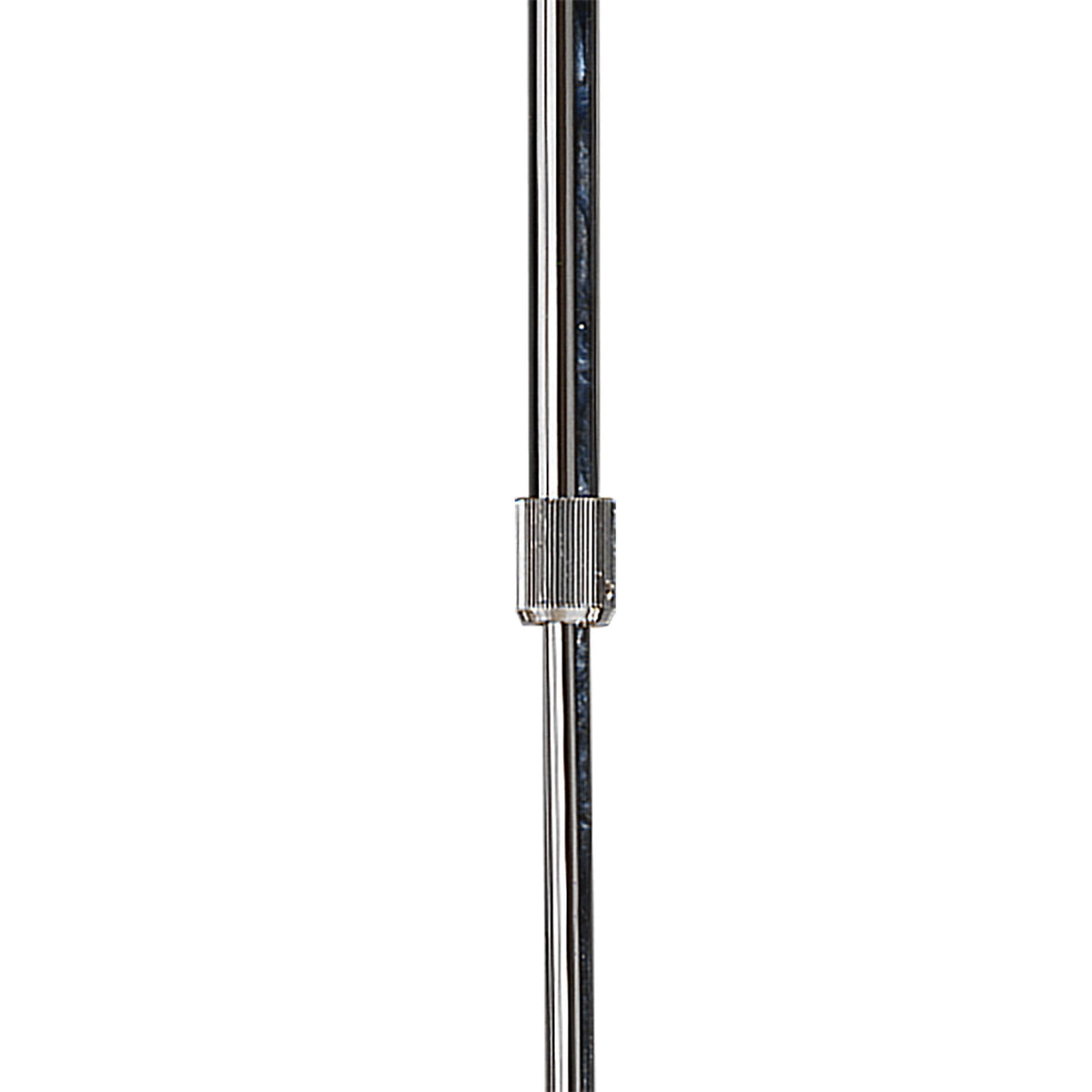 Duna Twin-Arm Pendant Light with Polished Chrome and White Acrylic Finish