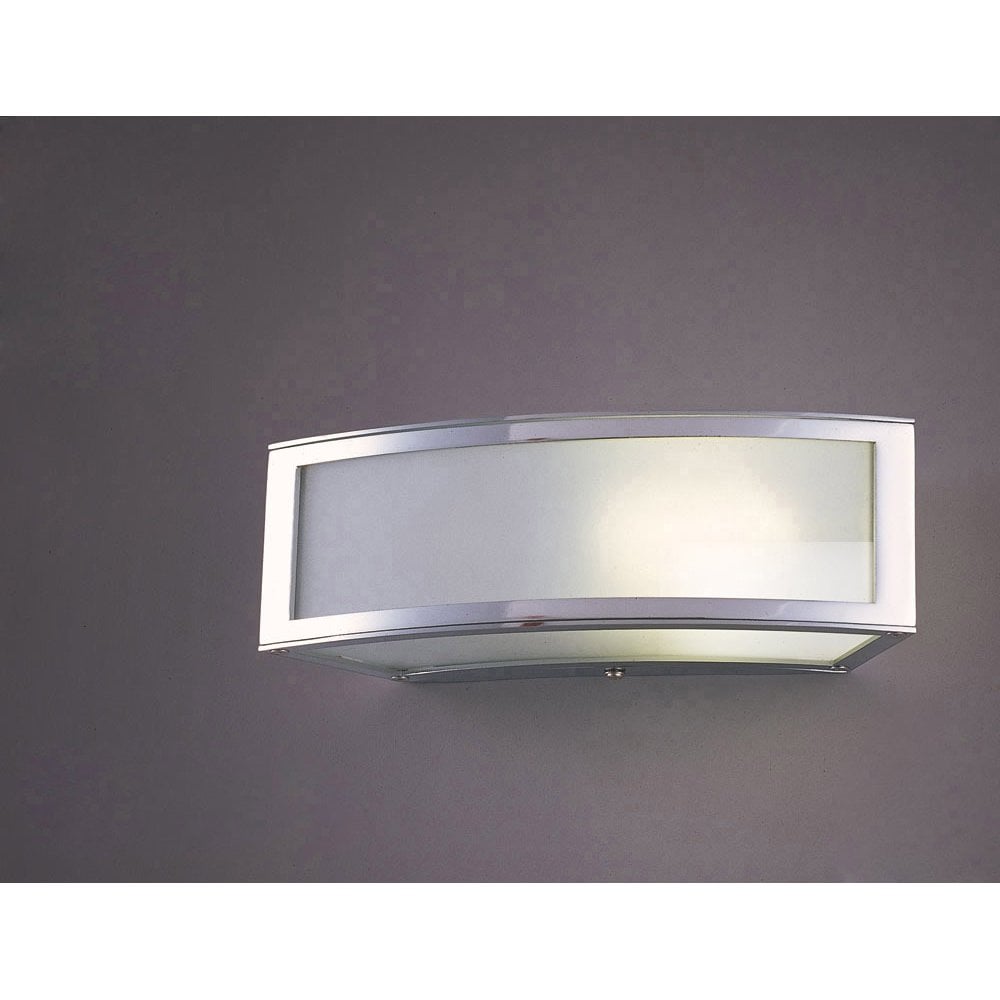Duna E27 Wall Light - Polished Chrome and White Acrylic Elegance