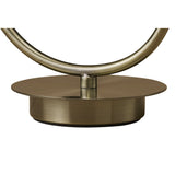 Eleganza Antique Brass Table Lamp with Clear Glass Shade