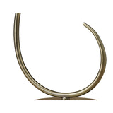 Eleganza Antique Brass Table Lamp with Clear Glass Shade