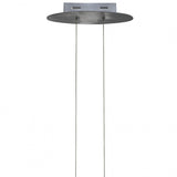 Hemisferic 28W LED Pendant Light, 110cm Bar, 3000K Warm White, Satin Aluminium & Frosted Acrylic Finish, 3-Year Warranty