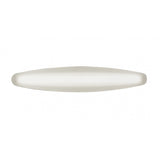 Sleek Hemisferic Wall Lamp - 6W LED, 3000K Warm White, Satin Aluminium & Frosted Acrylic Finish